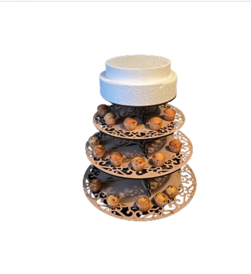 Cake/Cupcake Stand Display Wedding&Party  Cup Cake Holder (Very Large 4 tiers)