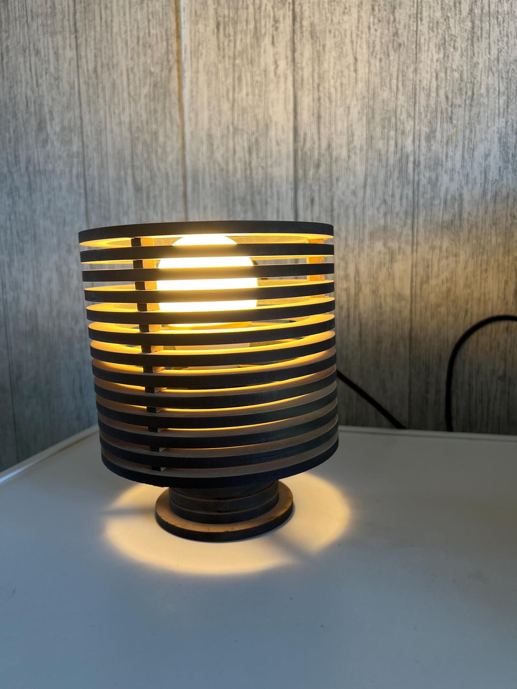Decorative Modern Cylinder Table Wooden Lamp( Desk Lamp)