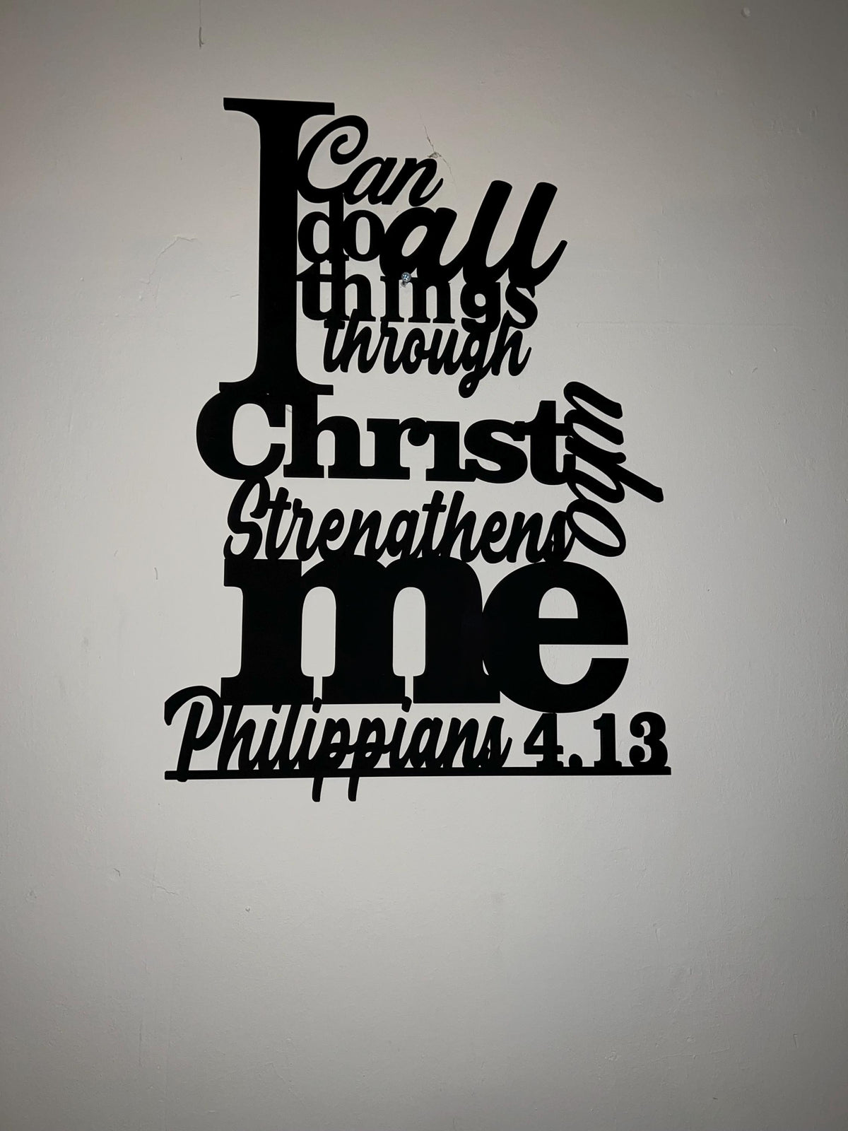 Philippians 4:13 laser cut file