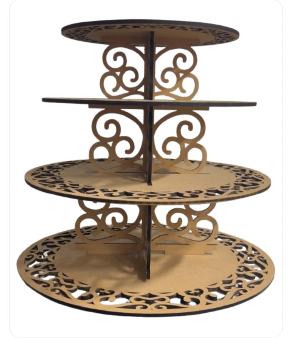 Cake/Cupcake Stand Display Wedding&Party  Cup Cake Holder (Very Large 4 tiers)