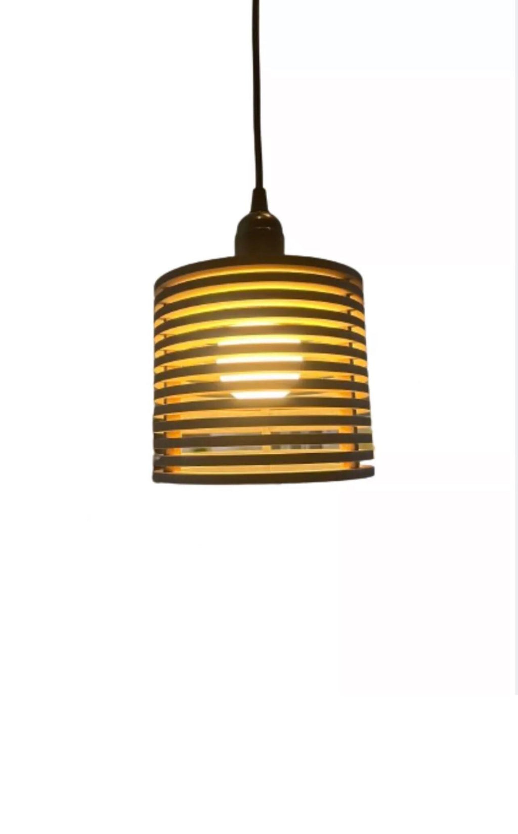 Hanging wooden lamp shade - Pendant light