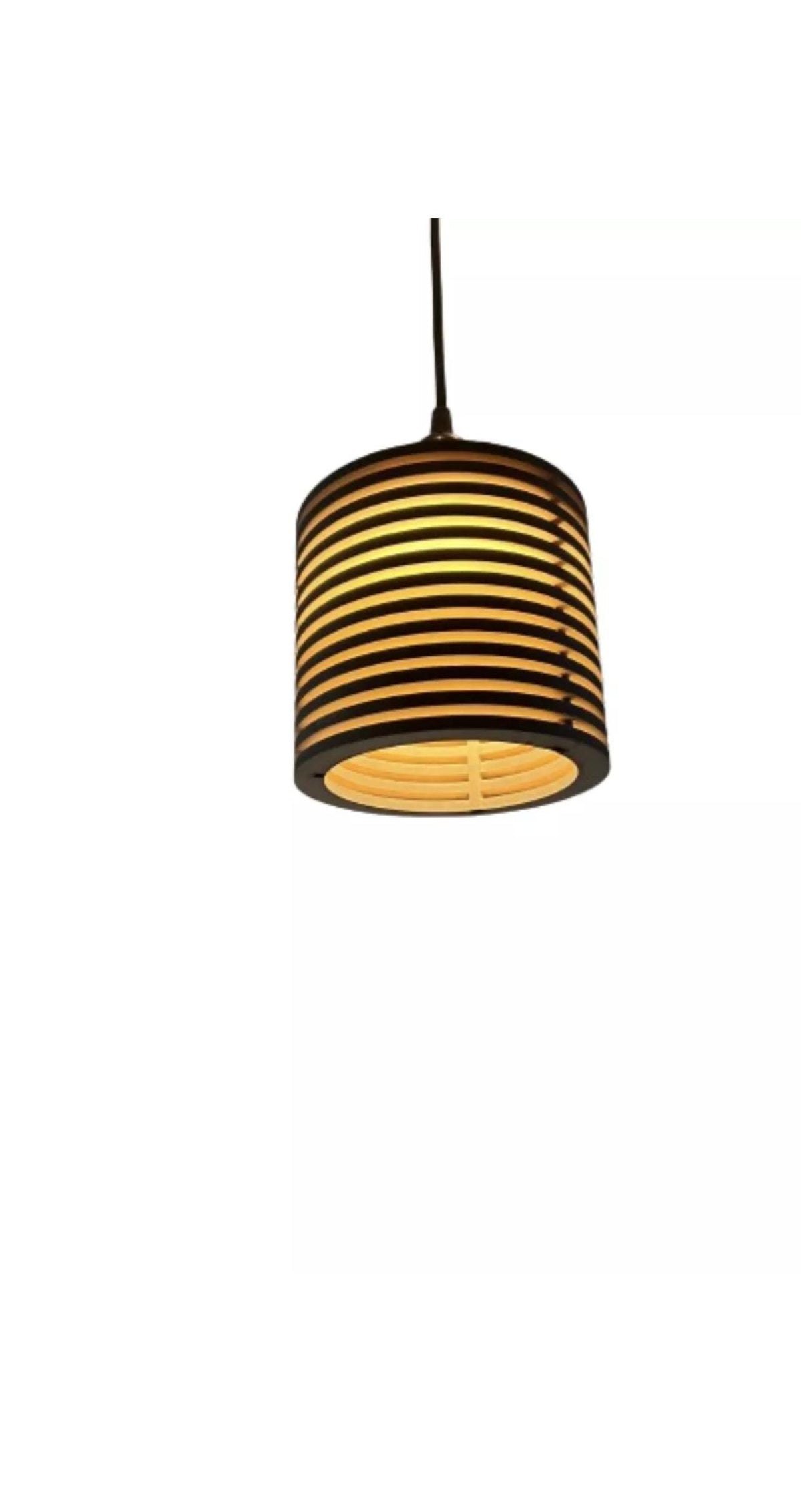 Hanging wooden lamp shade - Pendant light